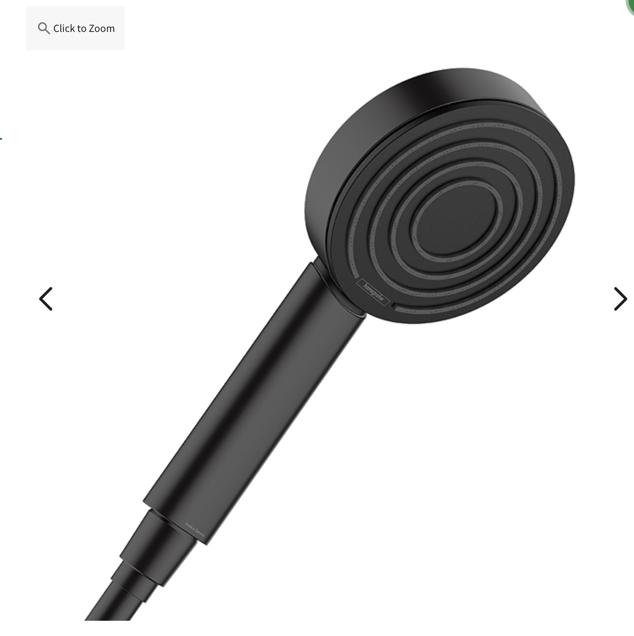 Hand held filtered shower head - Black.